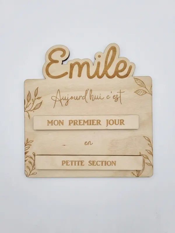 Panneau d'écolier - Mon premier jour